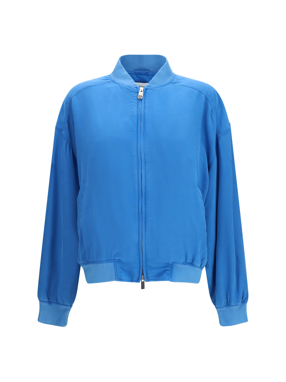 Versace Silk zipper Jacket - Azur