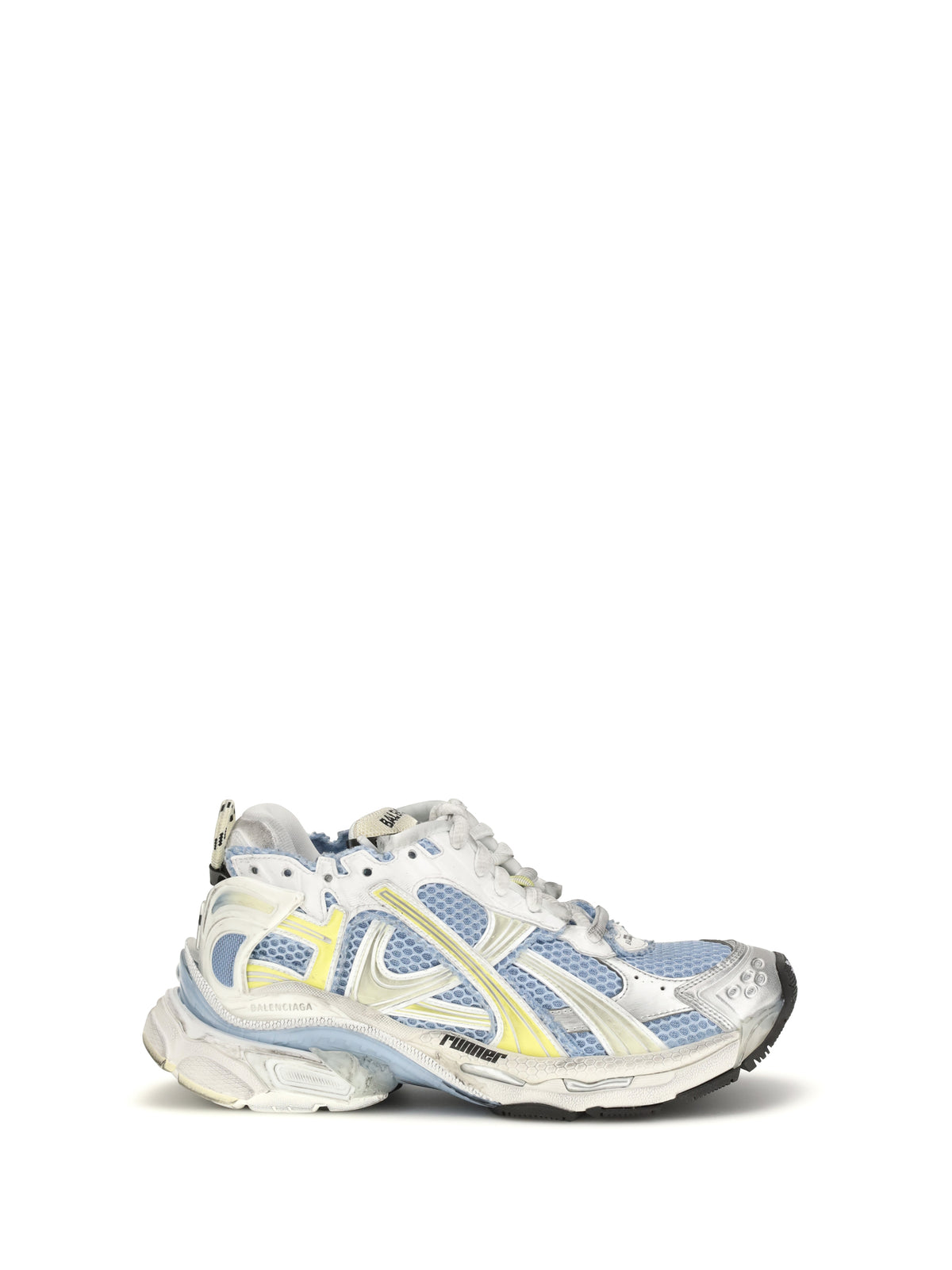 Balenciaga Runner Mesh Sneakers - Blue/Yellow/White