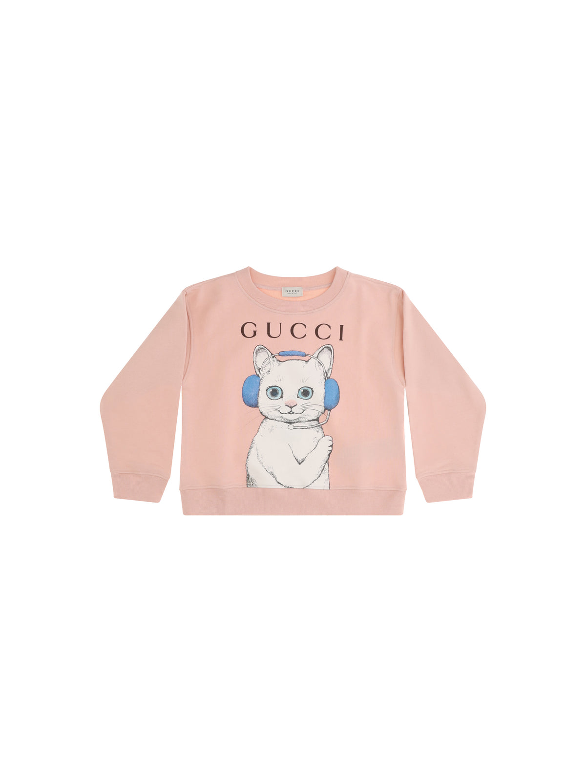 Gucci Cotton Sweatshirt with Yuko Higuchi print for Girl - Smooth Pink/Mc