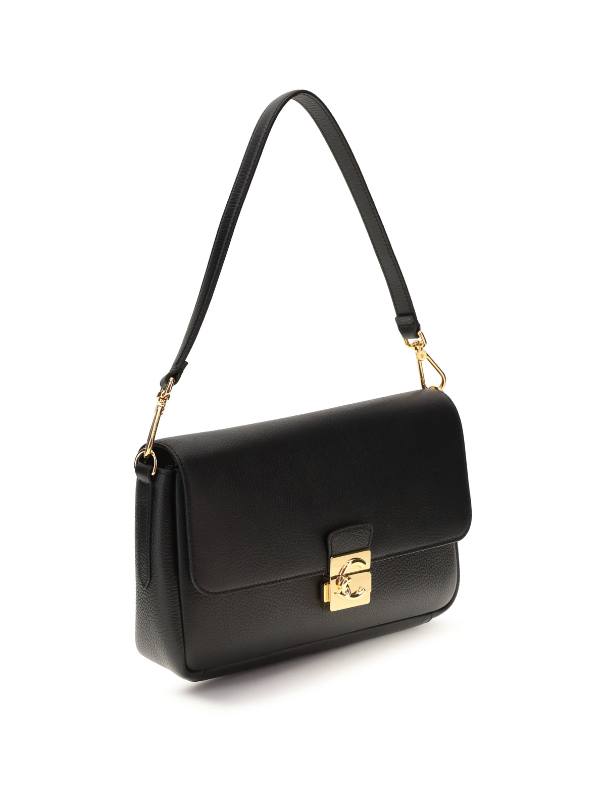 Coccinelle C-Me Lock medium Shoulder Bag - Noir