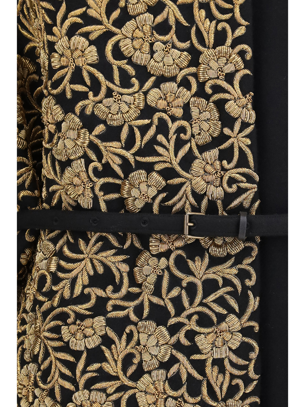 Dries Van Noten Alpaca and wool Coat with embroidery - Black