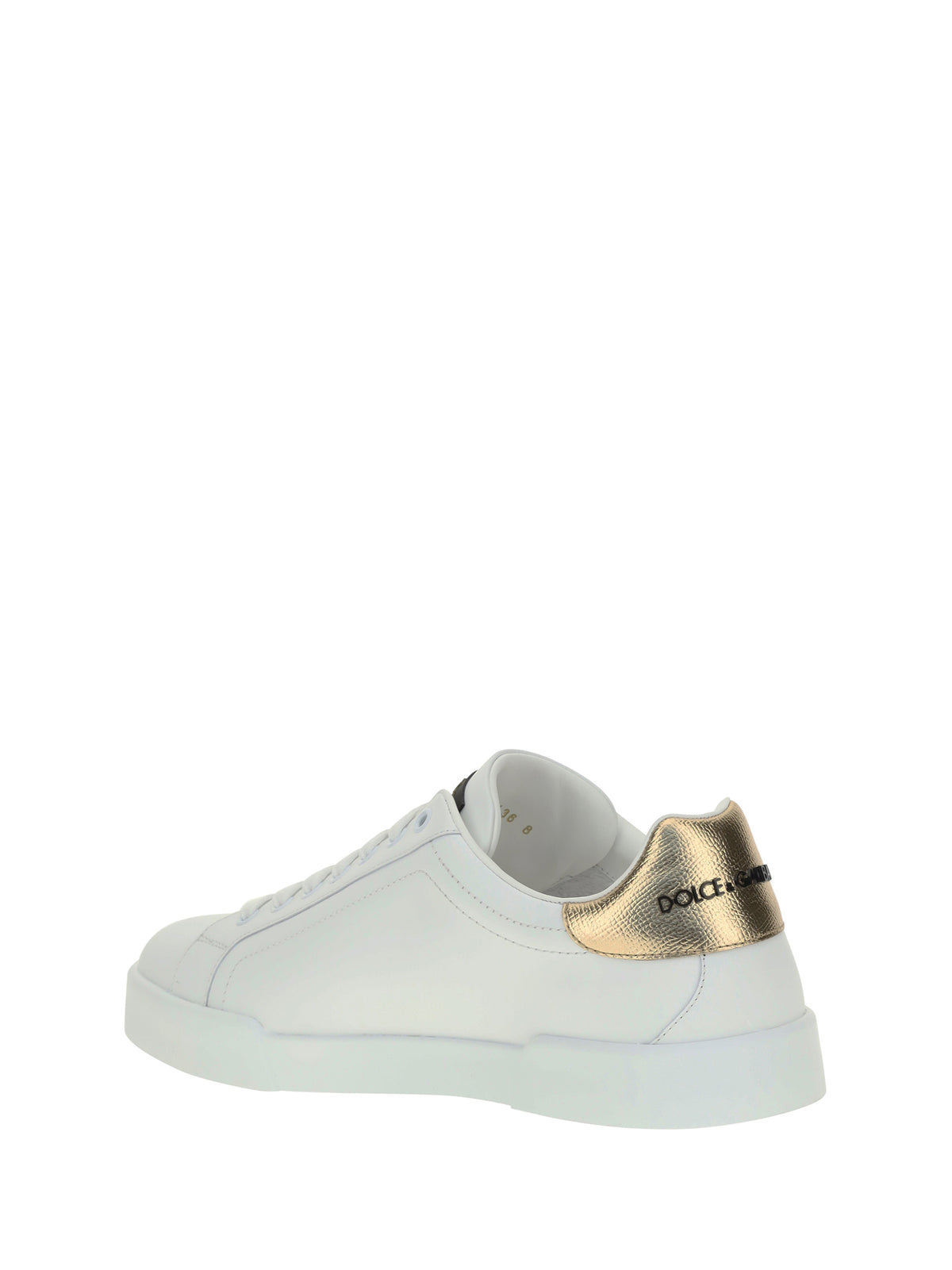 Dolce & Gabbana Portofino Sneakers - White/Gold Dark