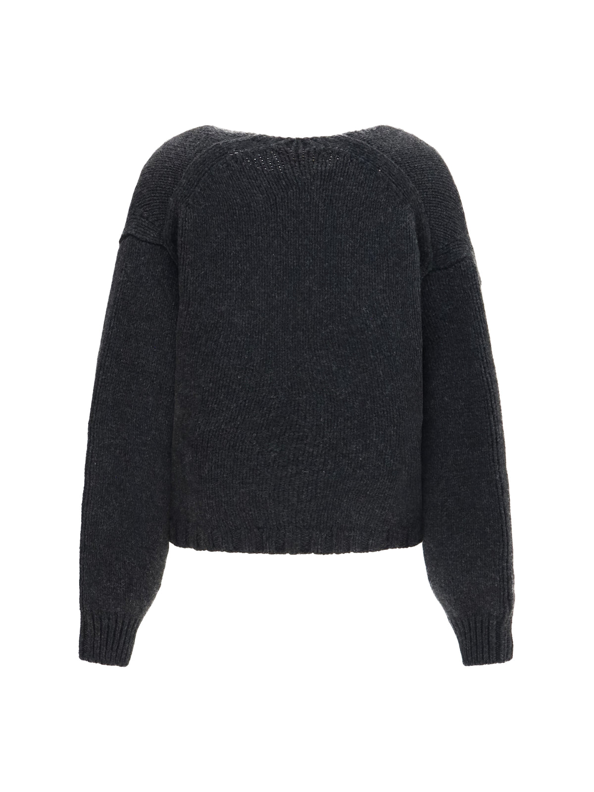 Khaite Axel V-Neck Cardigan - Charcoal