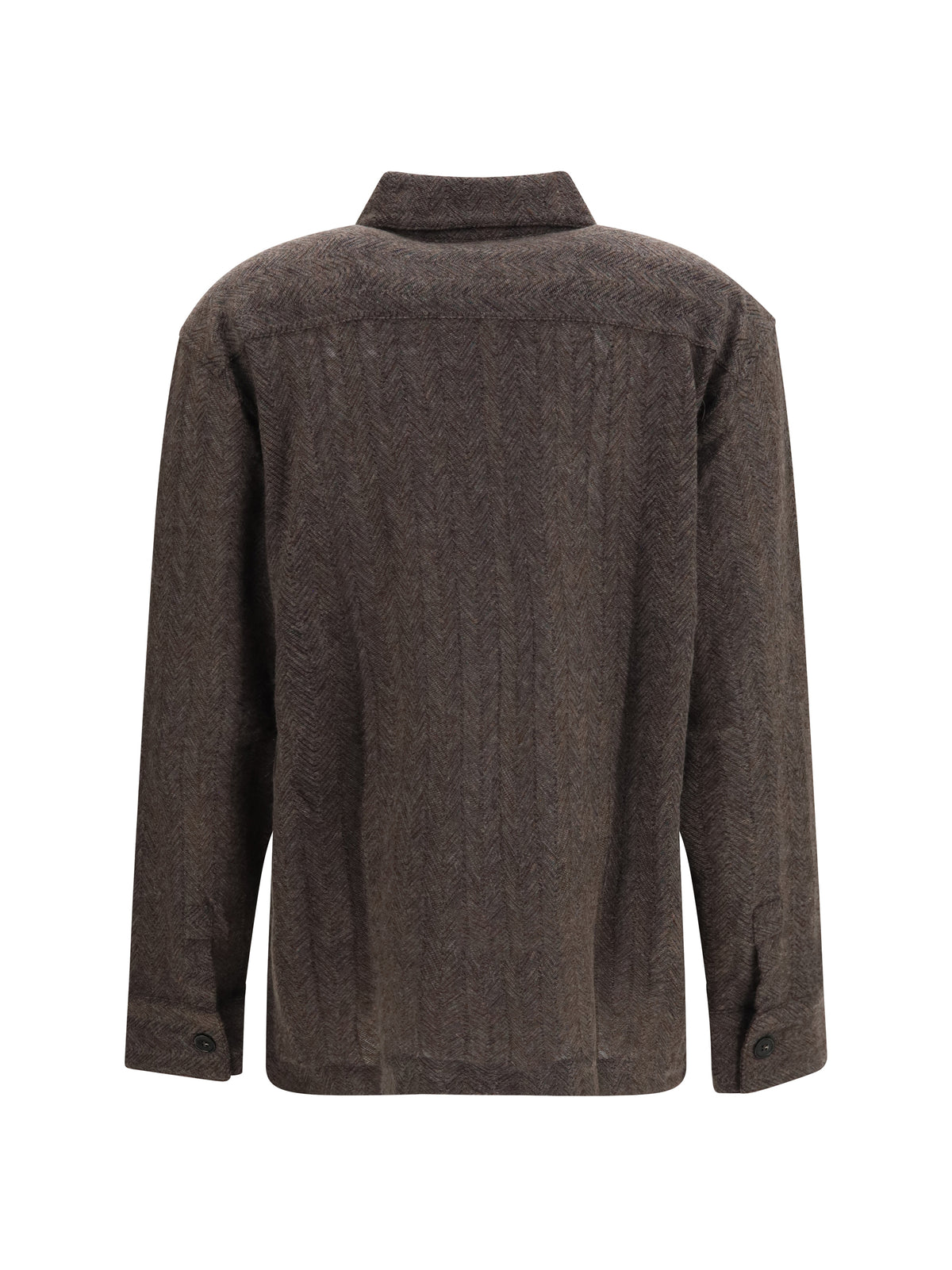 Missoni Cashmere-blend zig zag Shirt - Brown Melange