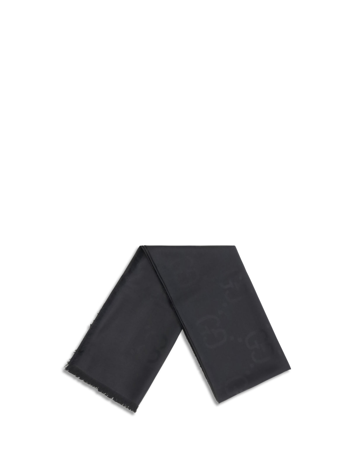 Gucci Scarf in wool and silk - Black