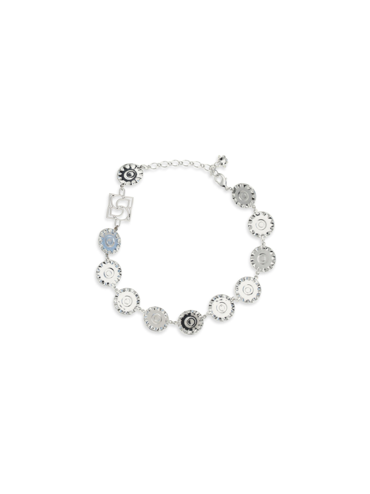 Magda Butrym Pearl and crystal Necklace - Rhodium Silver