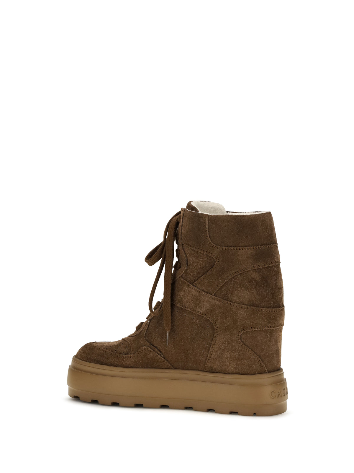 Casadei Lace-up wedge Sneakers - Bruciato