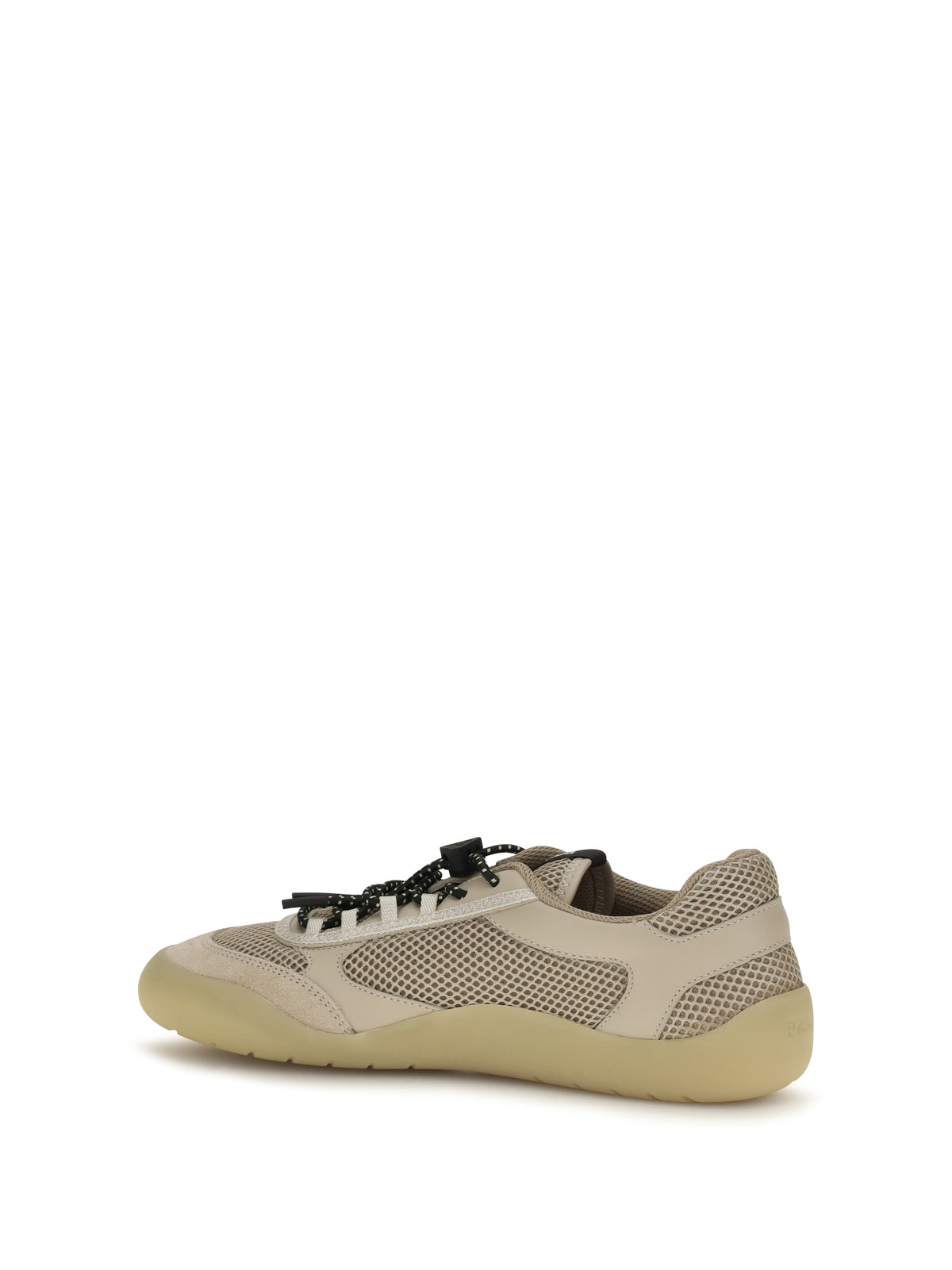 Prada Speedrock mesh and leather Sneakers - Deserto