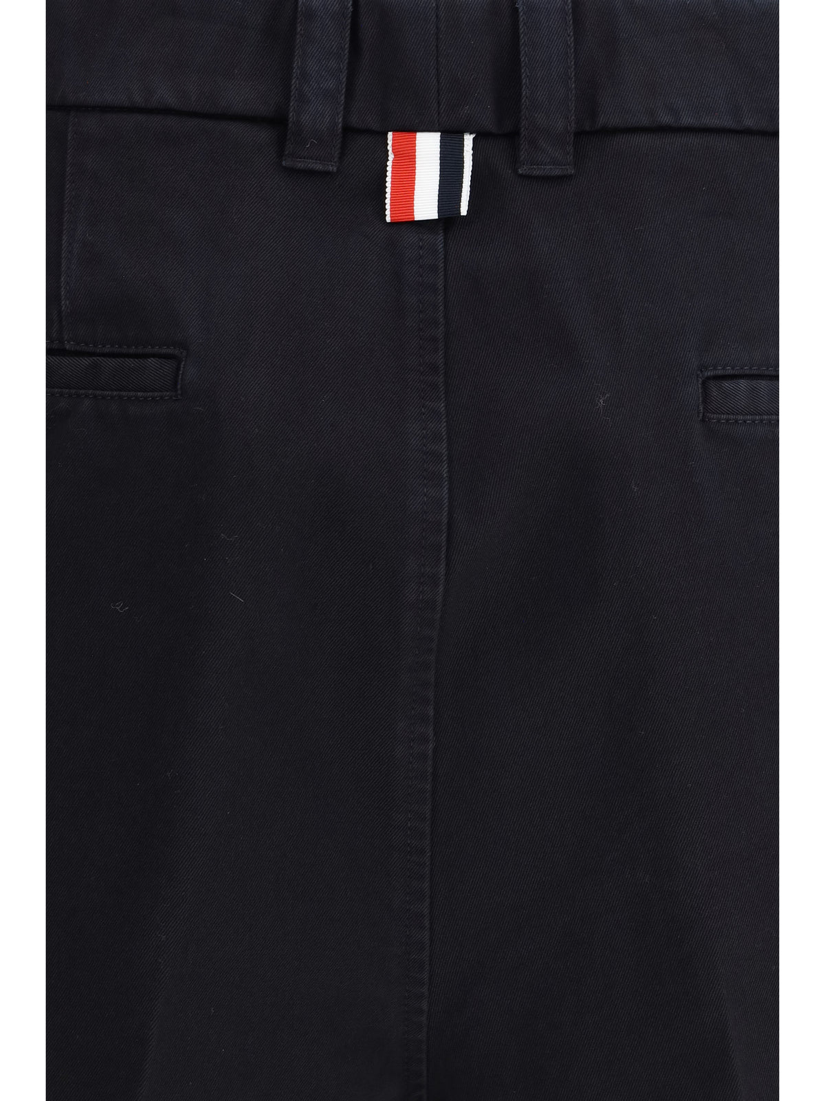 Thom Browne Typewriter Cloth Utility Chino Shorts - Navy
