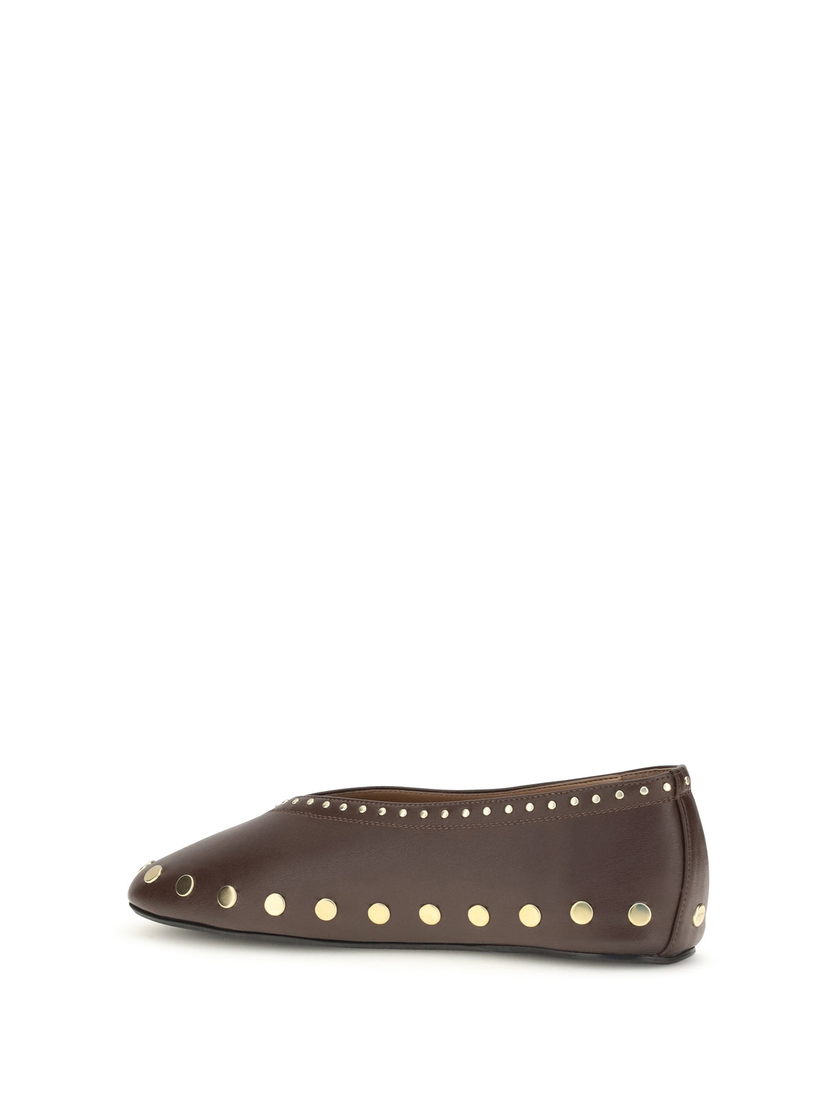 Ganni Jenny Ballerinas - Chicory Coffee