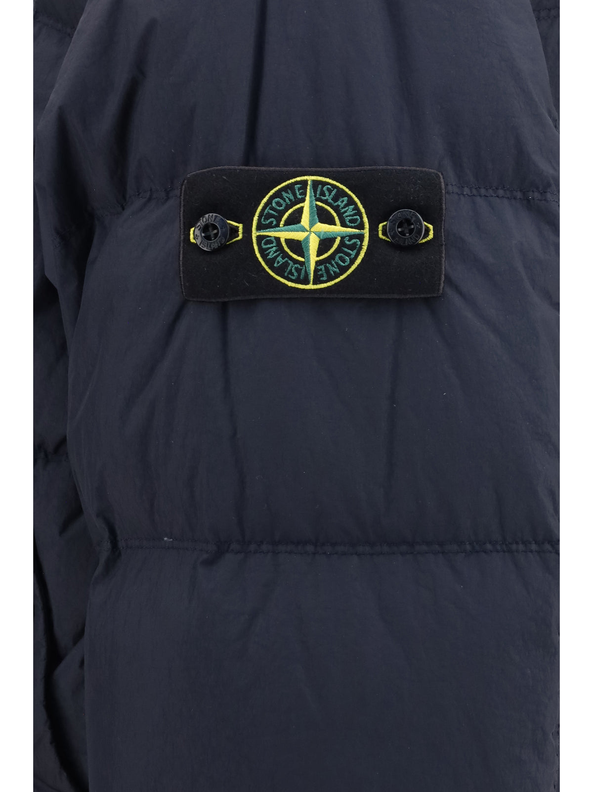 Stone Island Quilted high-neck Puffer Jacket - Navy Blue