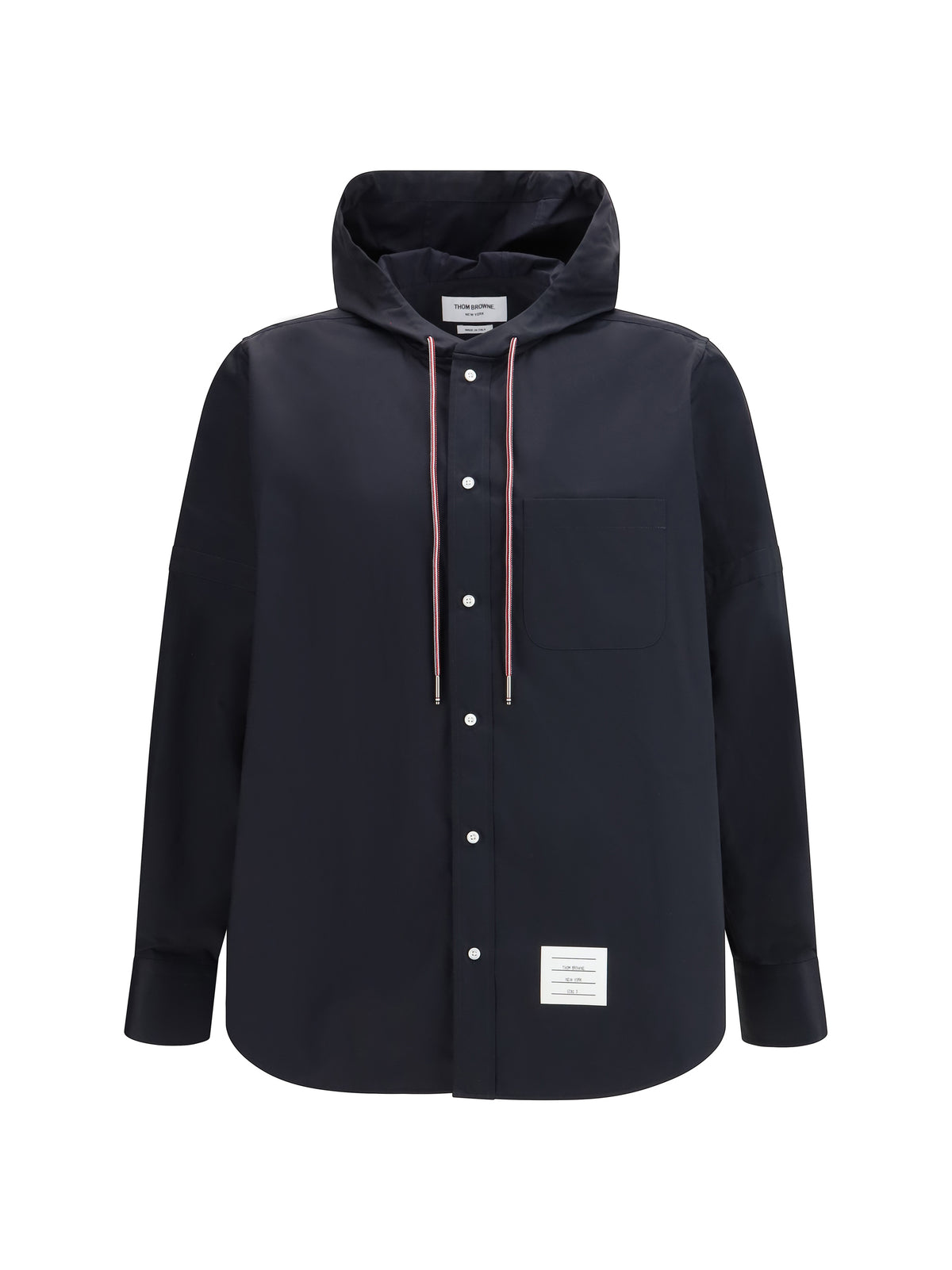 Thom Browne Nylon cotton hooded Jacket - Navy