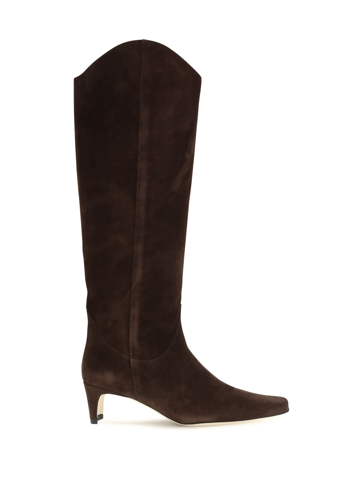 Staud Wally Western suede Tall Boots - Espresso