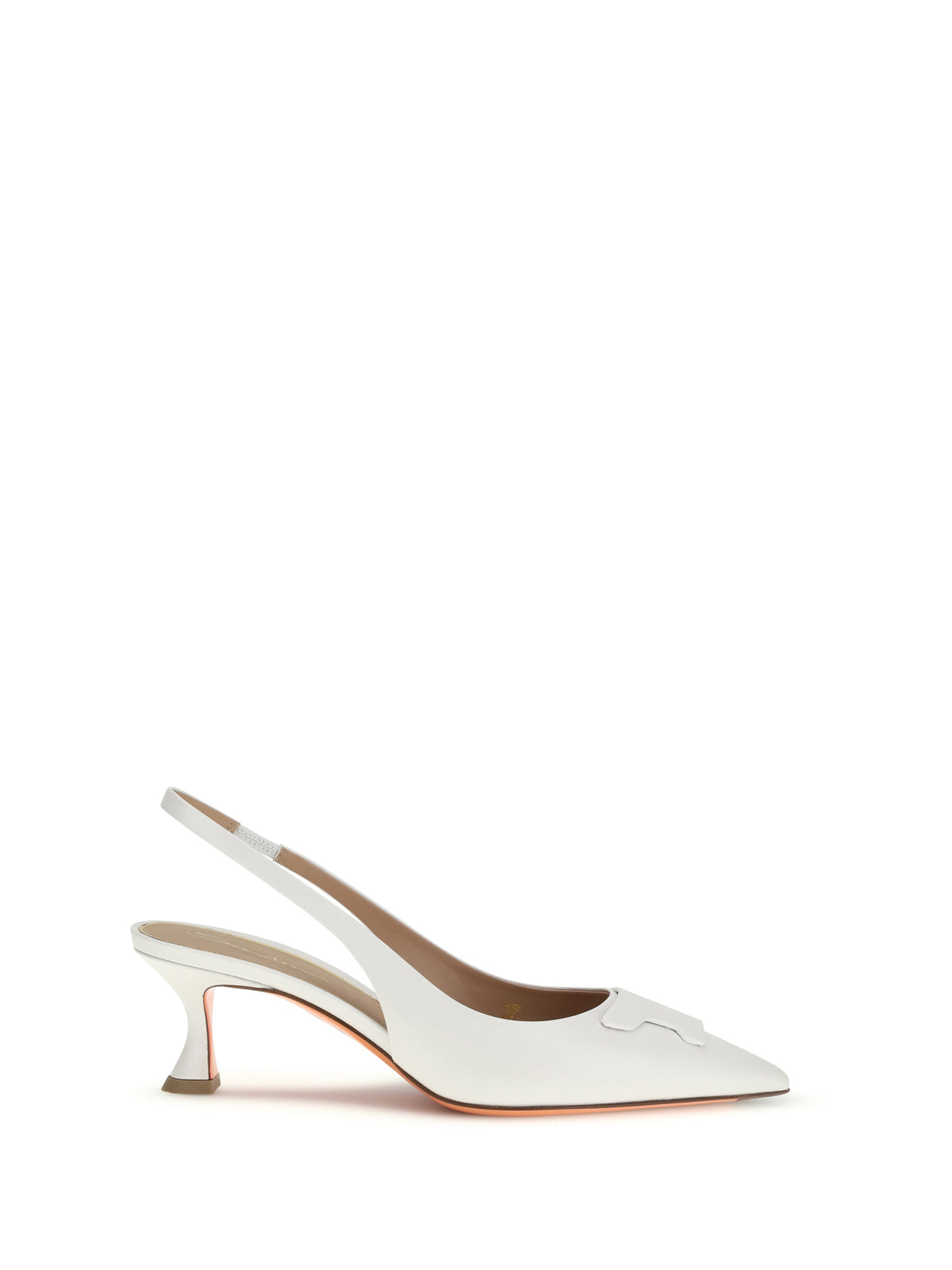 Santoni Taylor Slingback Pumps - White