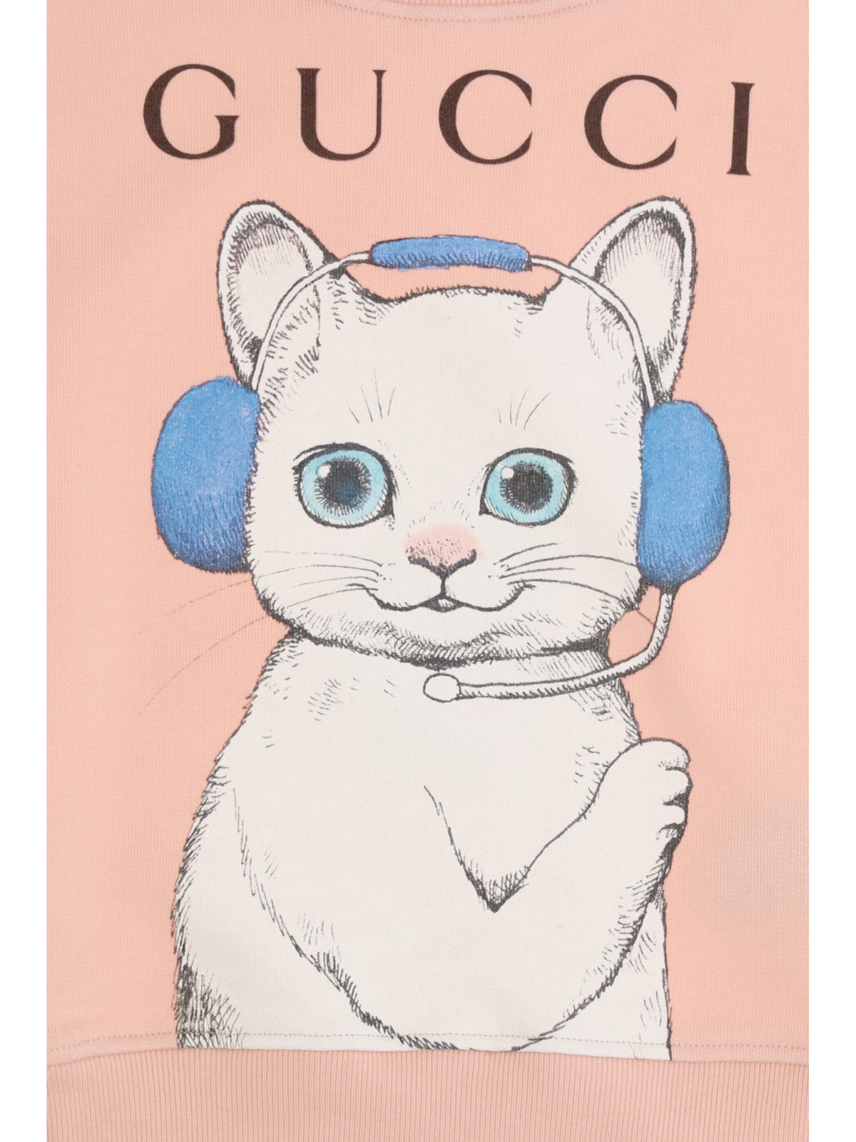Gucci Cotton Sweatshirt with Yuko Higuchi print for Girl - Smooth Pink/Mc