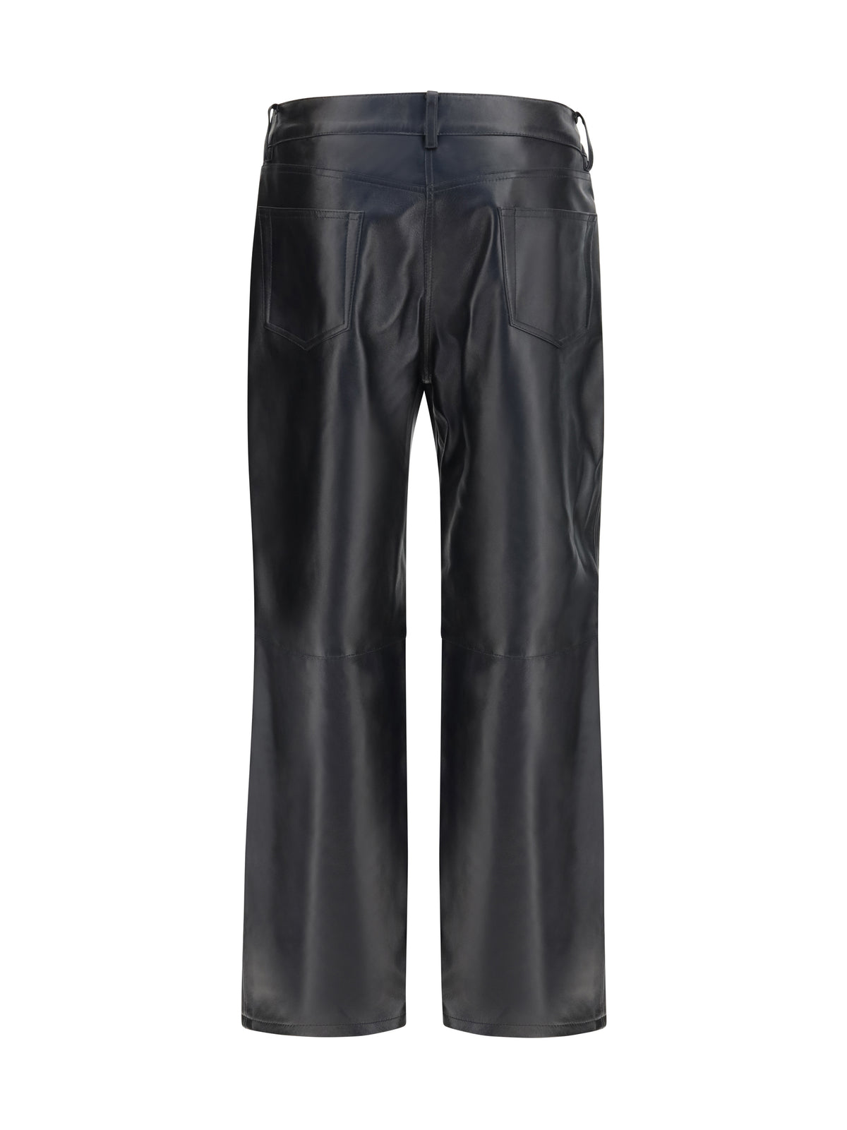 Magda Butrym Straight-leg leather Pants - Black
