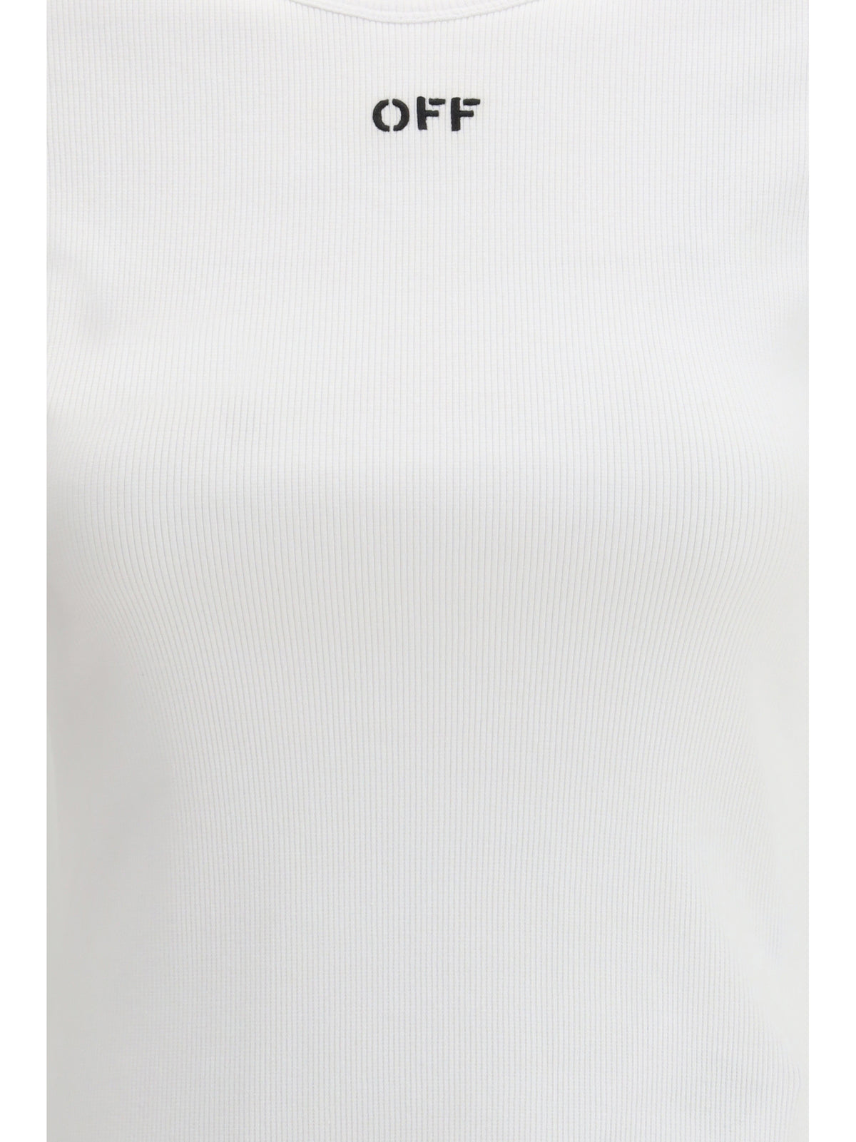Off-White Off Stamp Rib Basic T-shirt - White-Black
