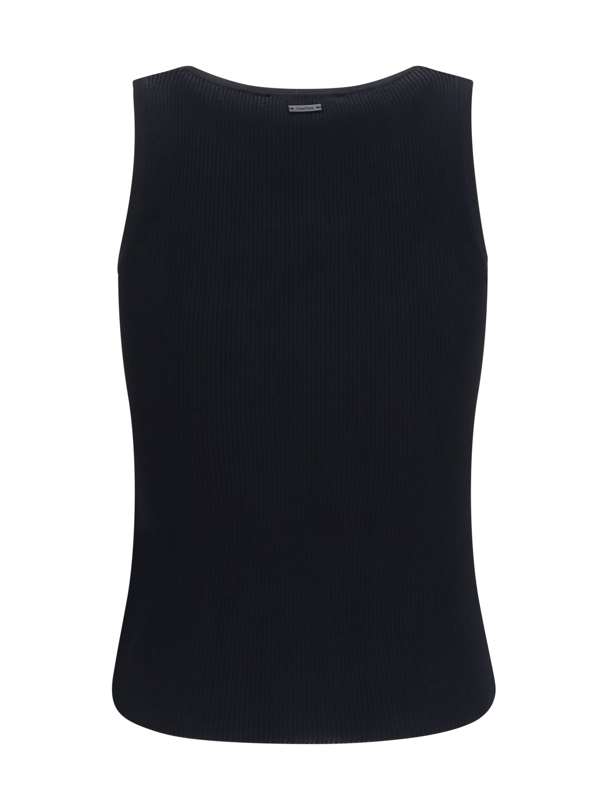 Max Mara Ribbed jersey Tank Top - Black