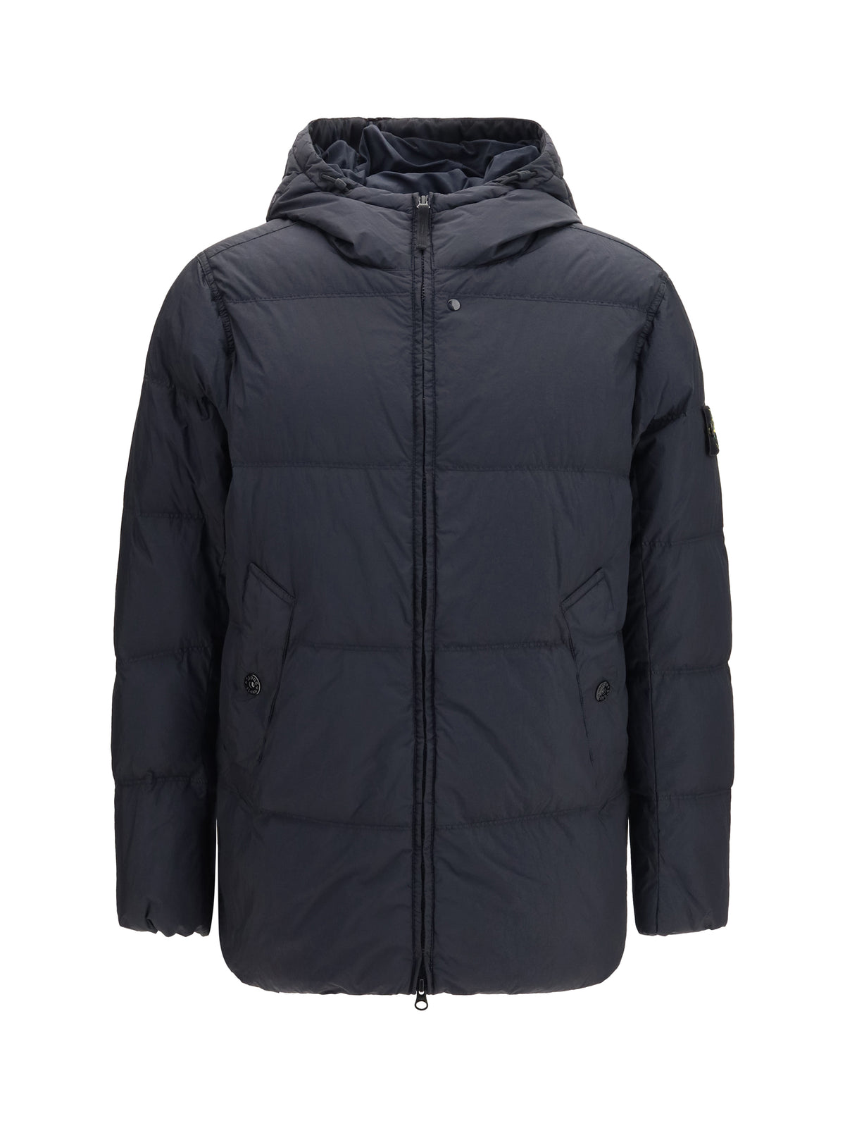 Stone Island Crinkle Reps NY Down Jacket - Navy Blue