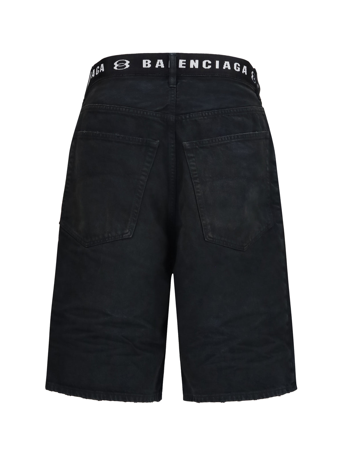 Balenciaga Belted Shorts - Dark Brown/Black