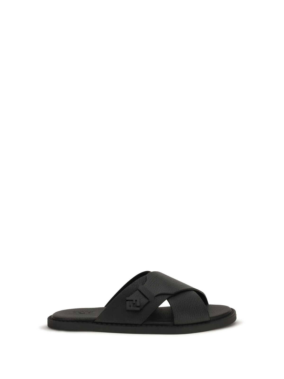 Fendi Slide Sandals by Fendi - Black