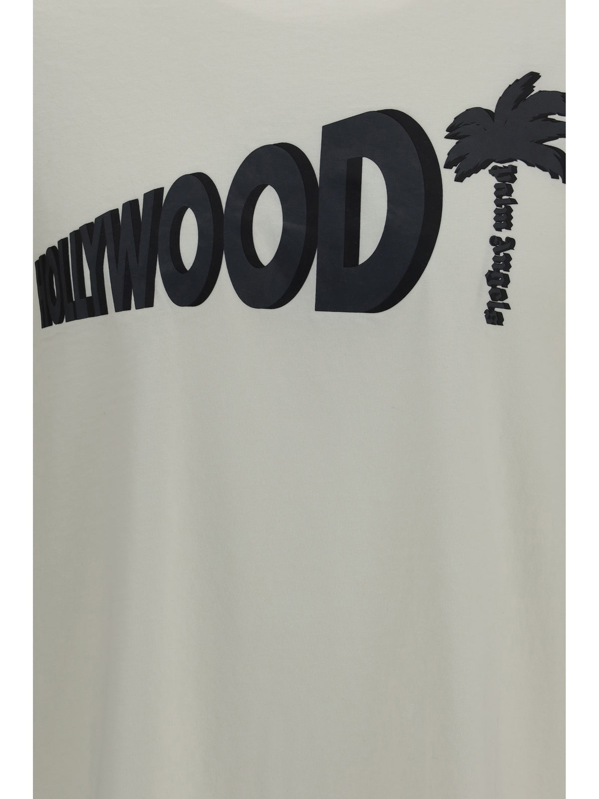 Palm Angels Sunset Blvd Palm T-shirt - Off White - Black
