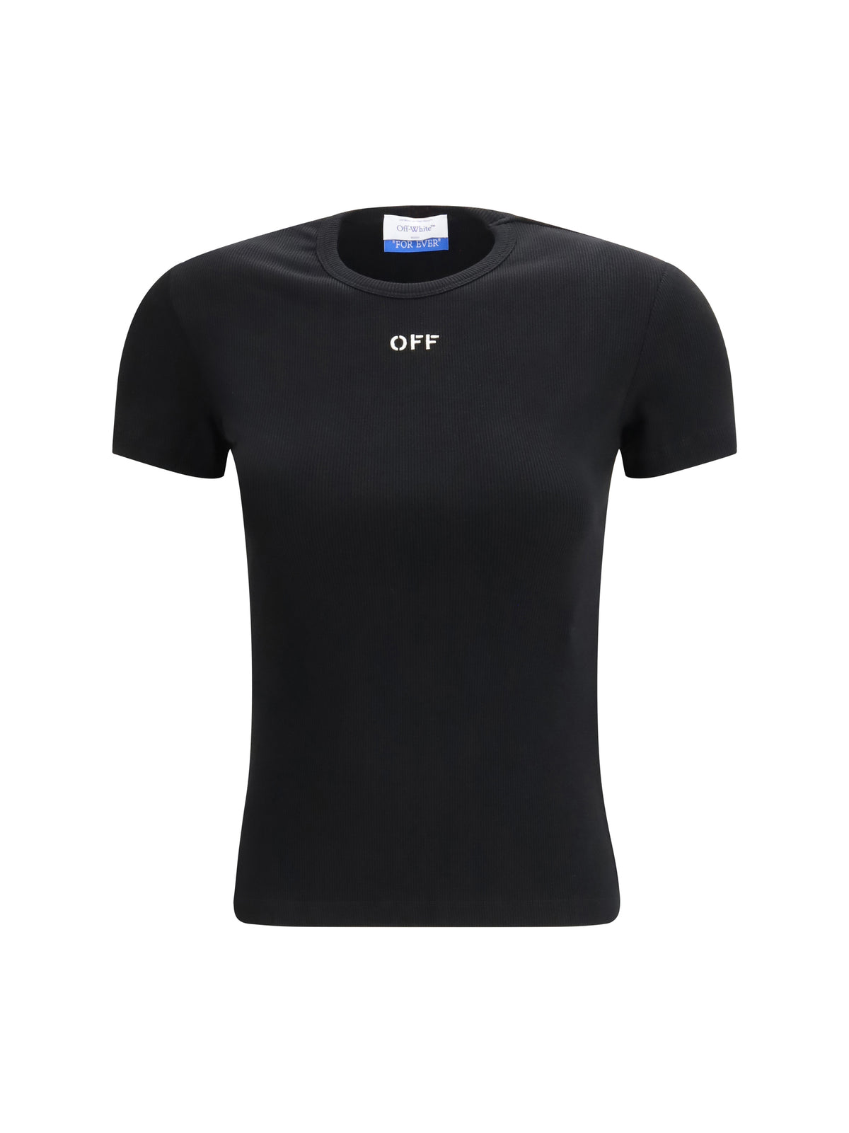 Off-White Off Stamp Rib Basic T-shirt - Black-White