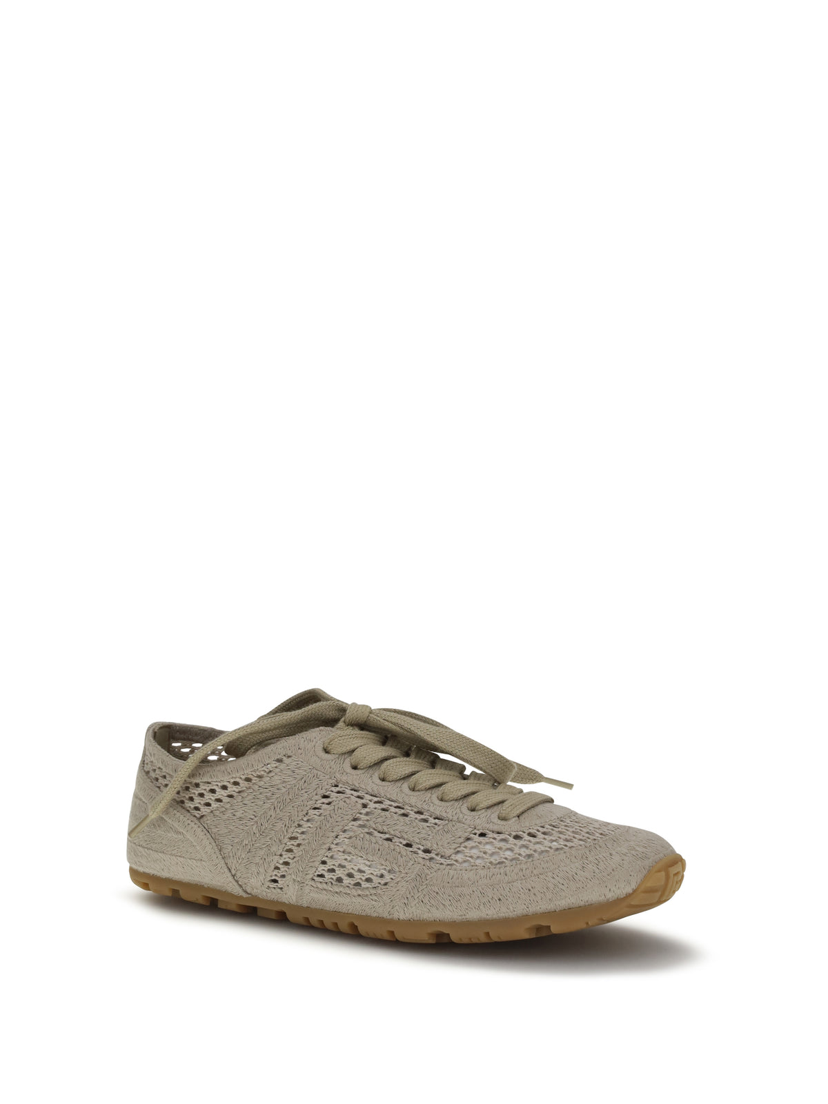 Balmain Racer 45 Sneakers in macramé - 8Fi Sable