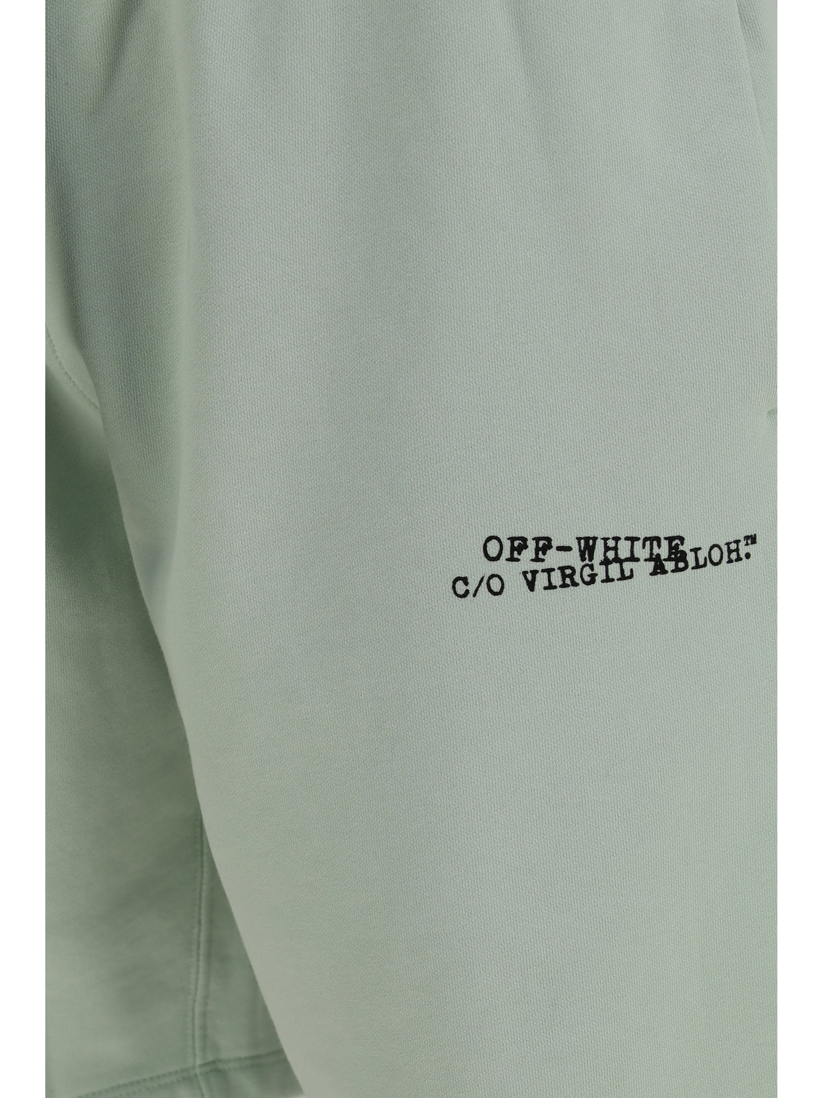 Off-White Type Machine Arrow Skate Sweat Shorts with front logo - Fade Out Mint
