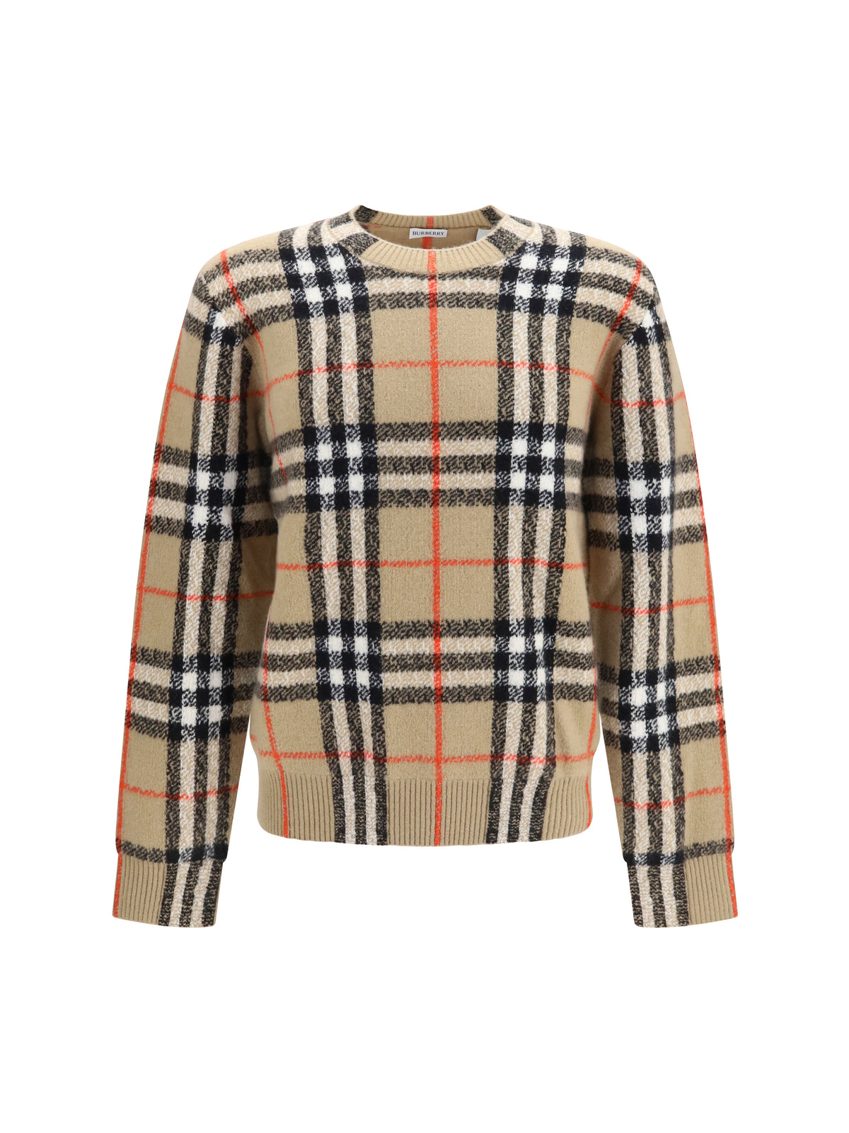 Burberry Check cashmere Sweater - Sand Ip Check