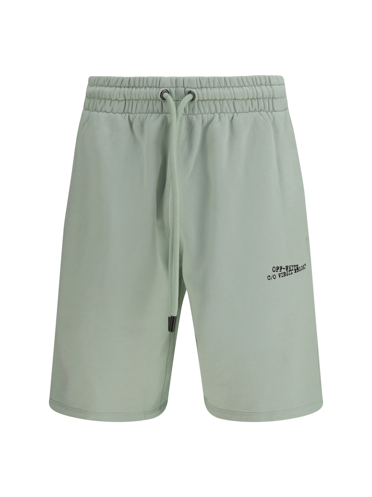Off-White Type Machine Arrow Skate Sweat Shorts with front logo - Fade Out Mint