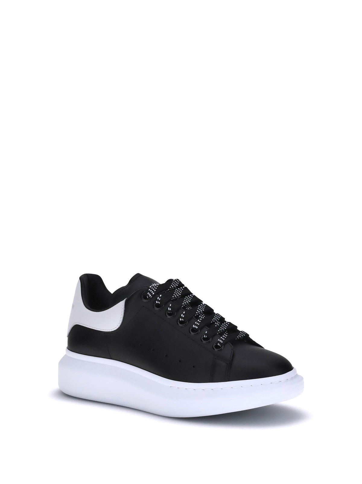 Alexander McQueen Leather Sneakers - Black