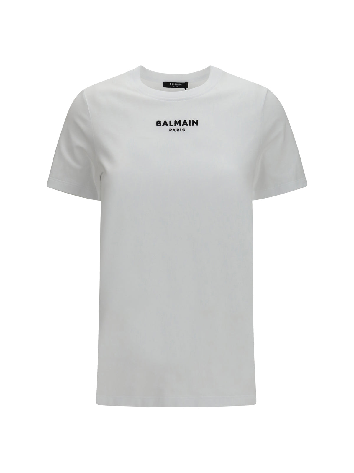 Balmain Cotton logo T-shirt - Blanc/Noir