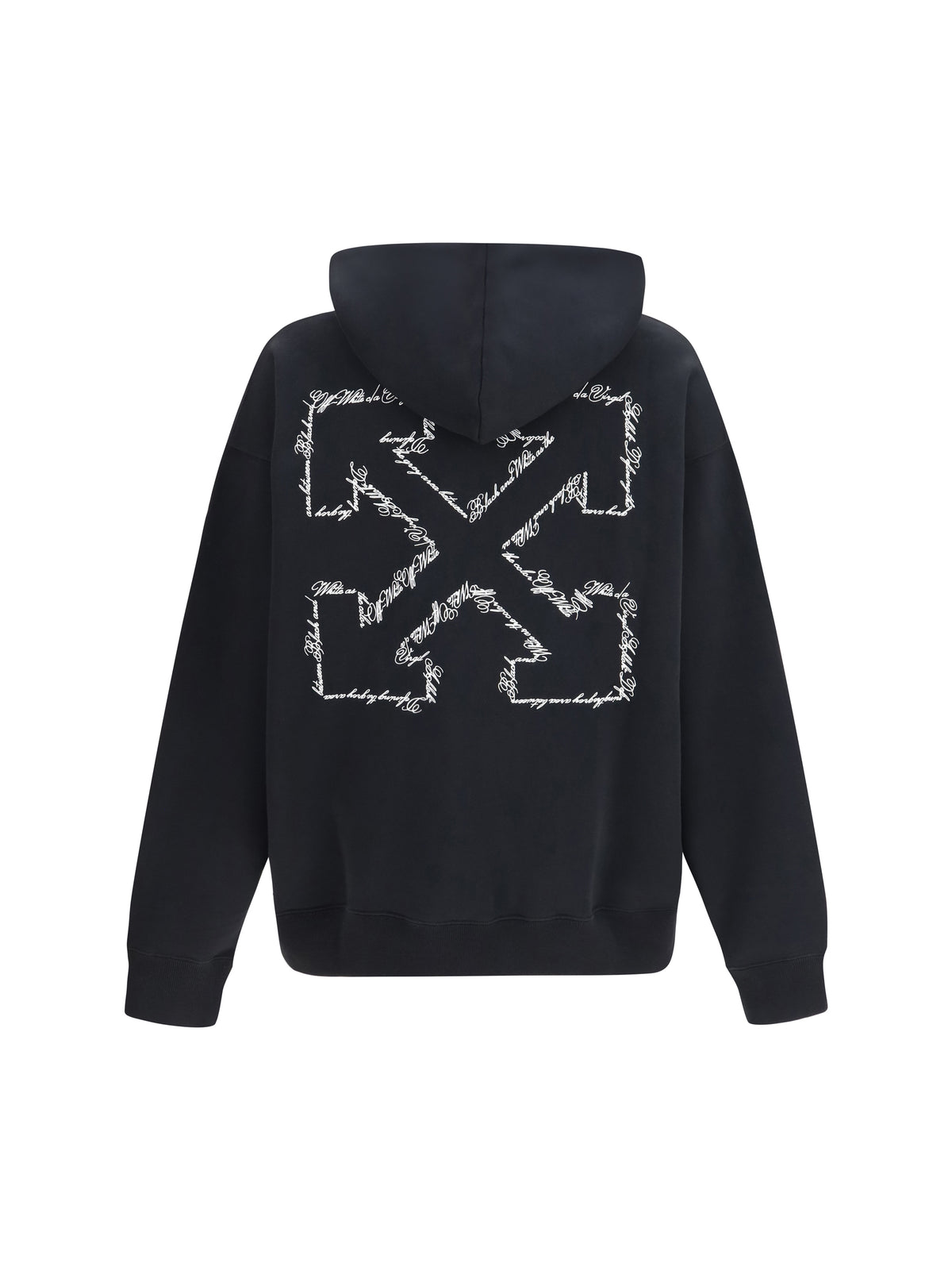 Off-White Script Arrow Diagonal Skate Hoodie - Black