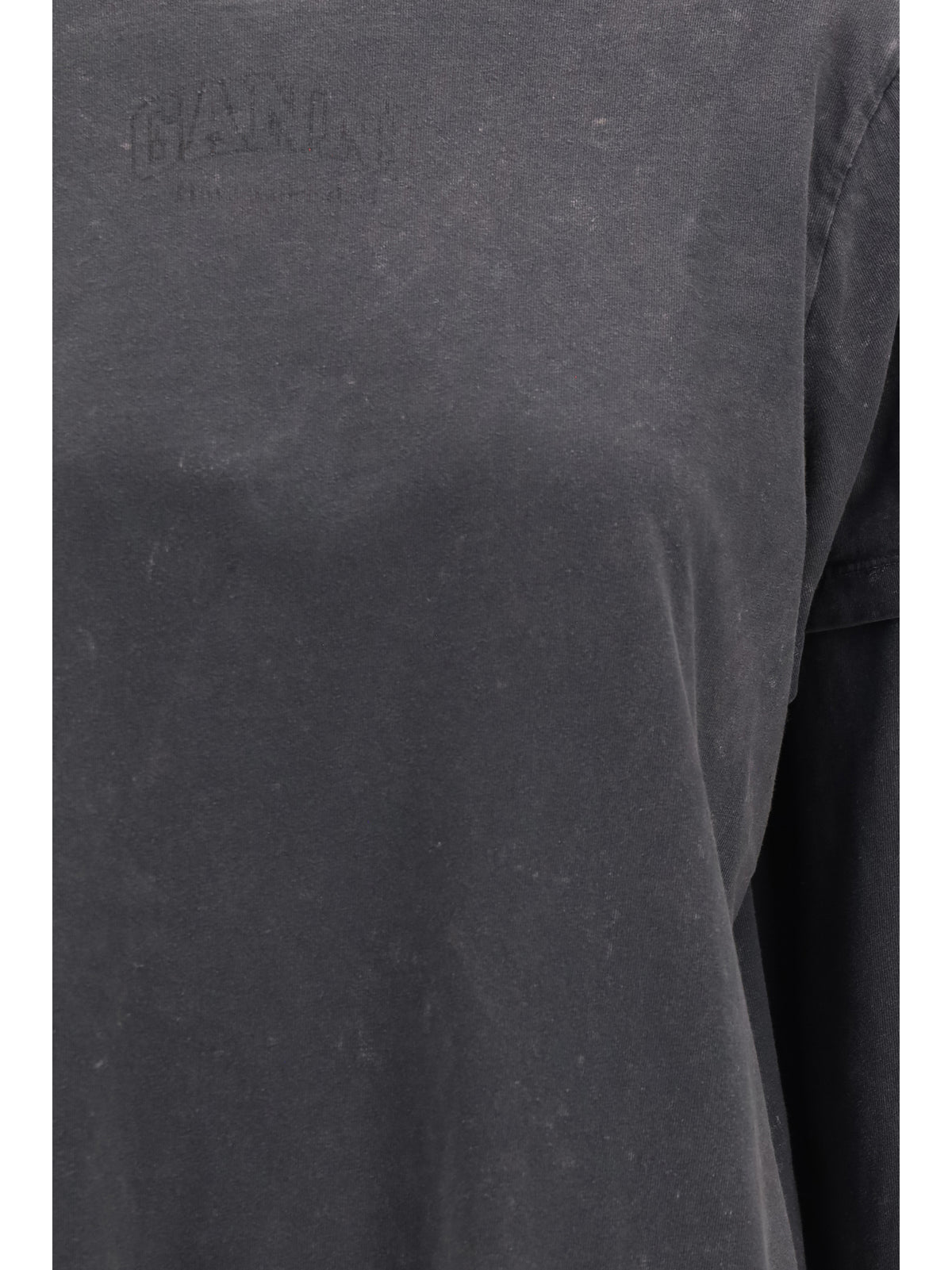 Ganni Future Heavy Jersey long-sleeve T-shirt - Phantom
