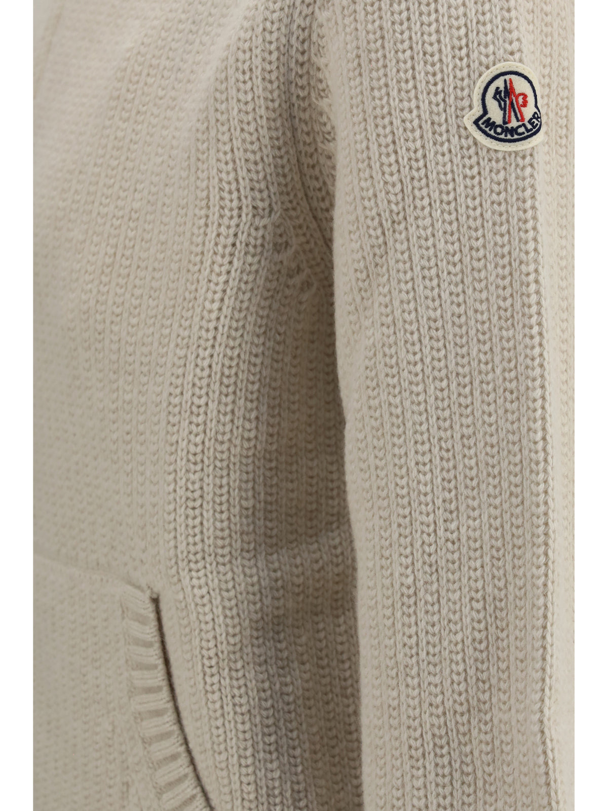 Moncler Wool and cashmere high-neck Sweater - Stone