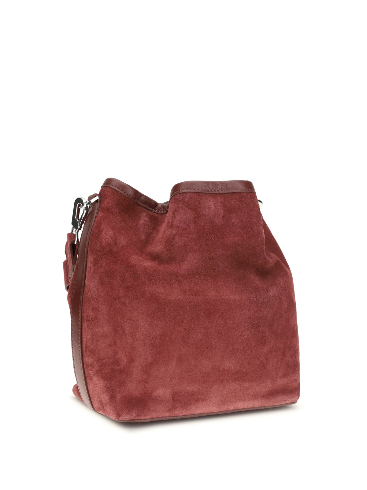 Pierre Hardy Alpha Bucket Bag - Suede Calf Calf Carmine Burgundy