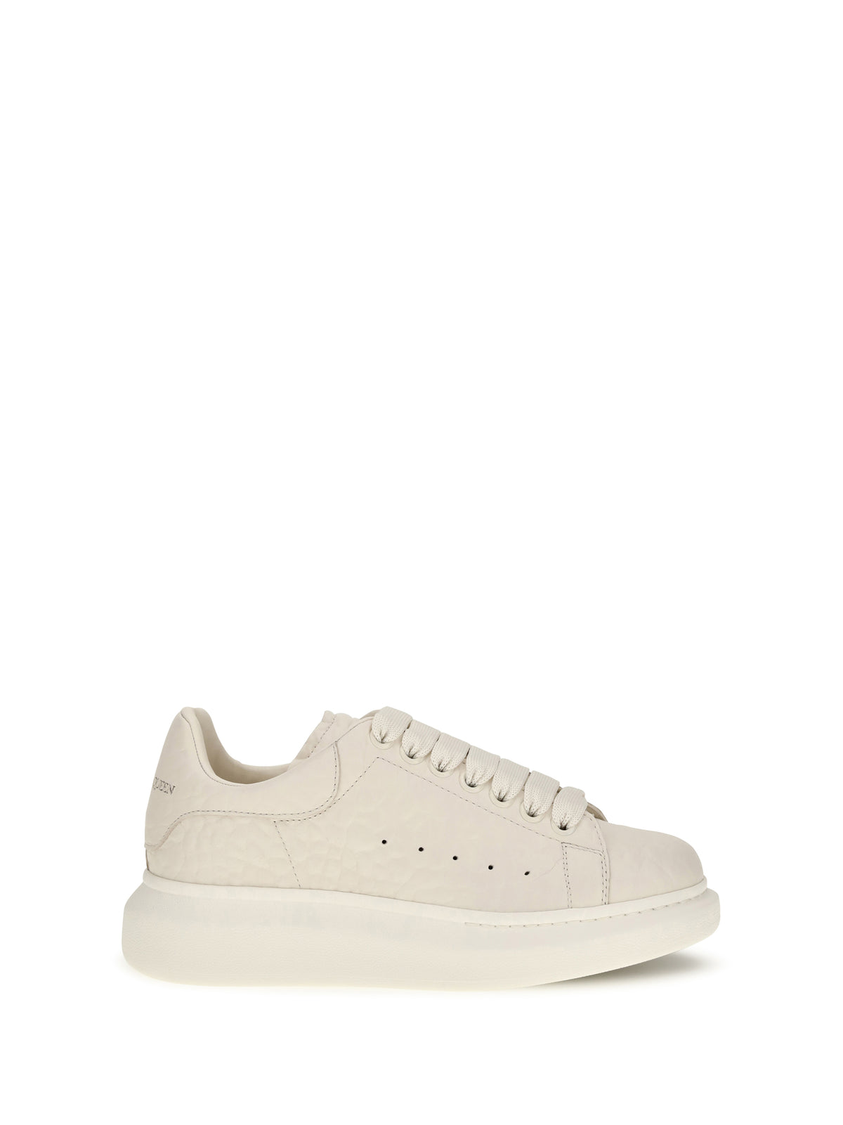 Alexander McQueen Oversized pebbled leather Sneakers - White