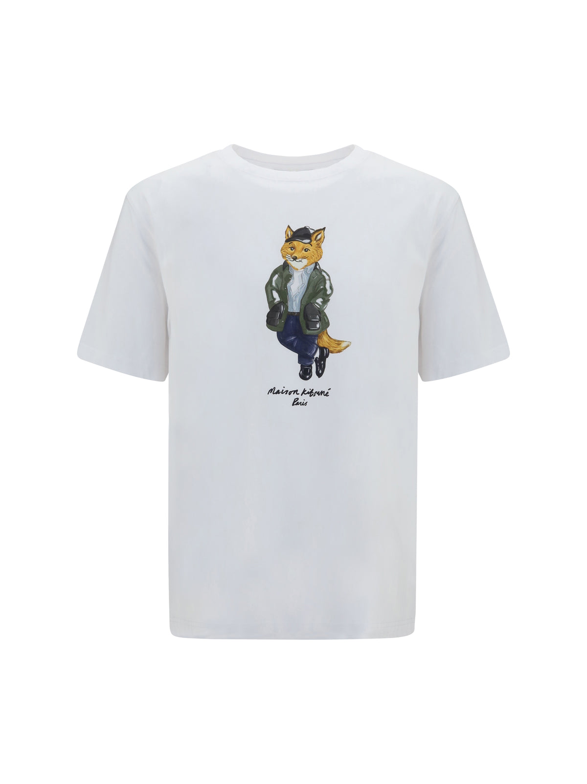 Maison Kitsuné Weekend Fox cotton T-shirt - White