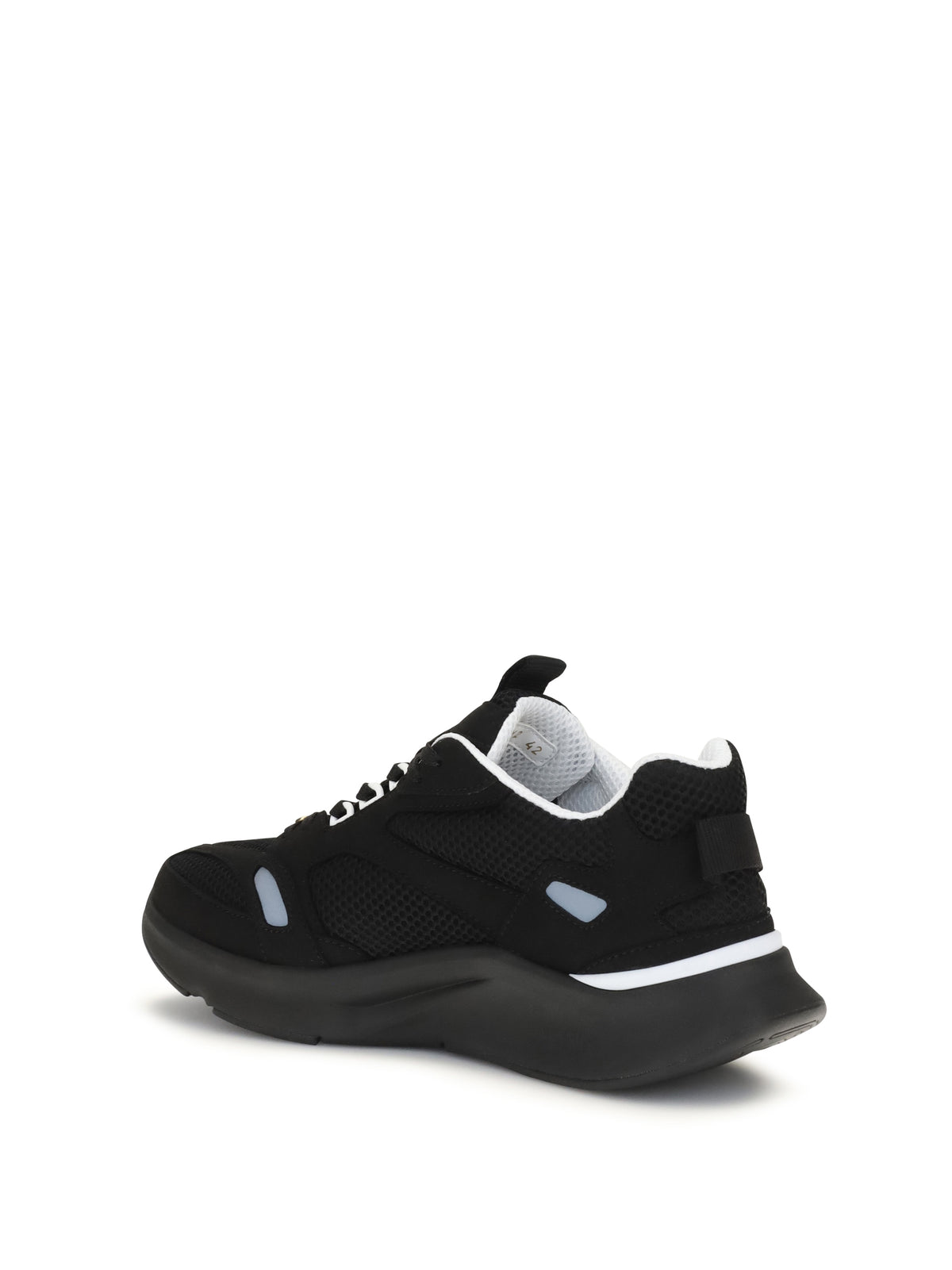 Valentino Garavani Demivee mesh and suede Sneakers - Black/Black/Grey C/White/Ne-Bia-Ne