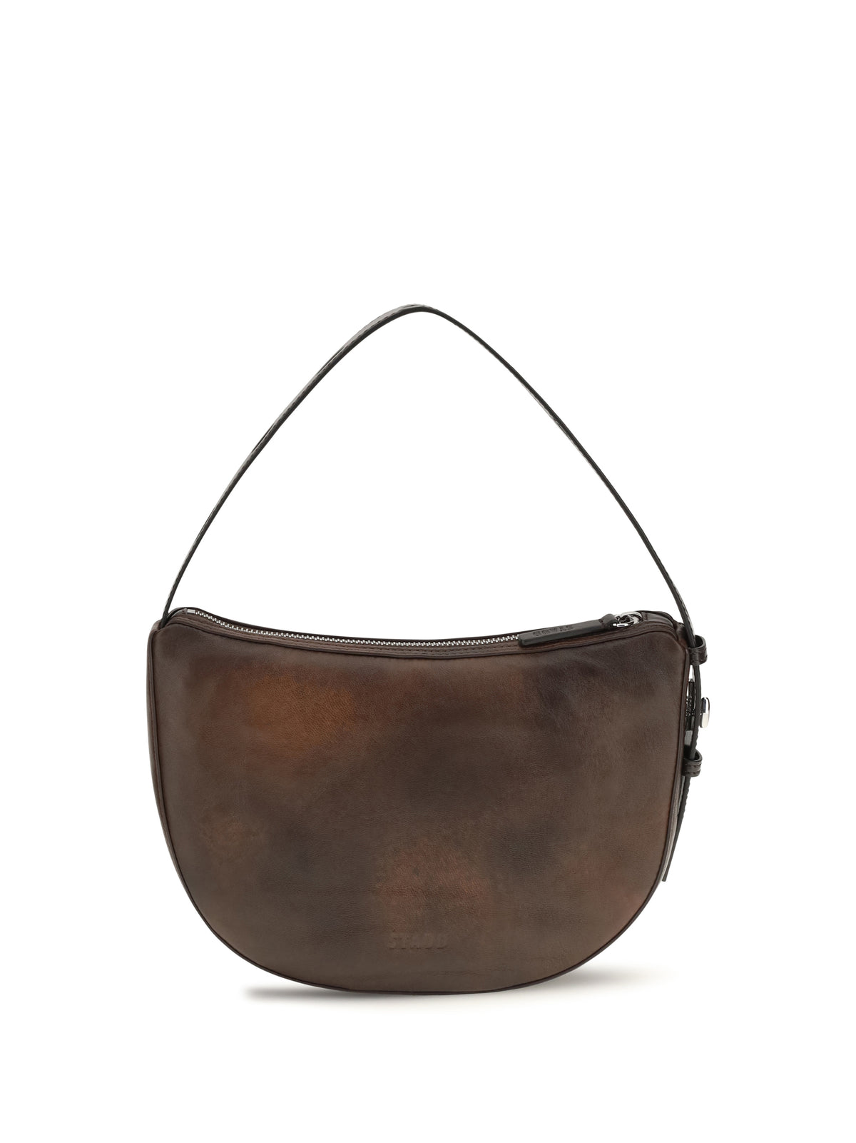 Staud Levi Shoulder Bag - Espresso Distressed