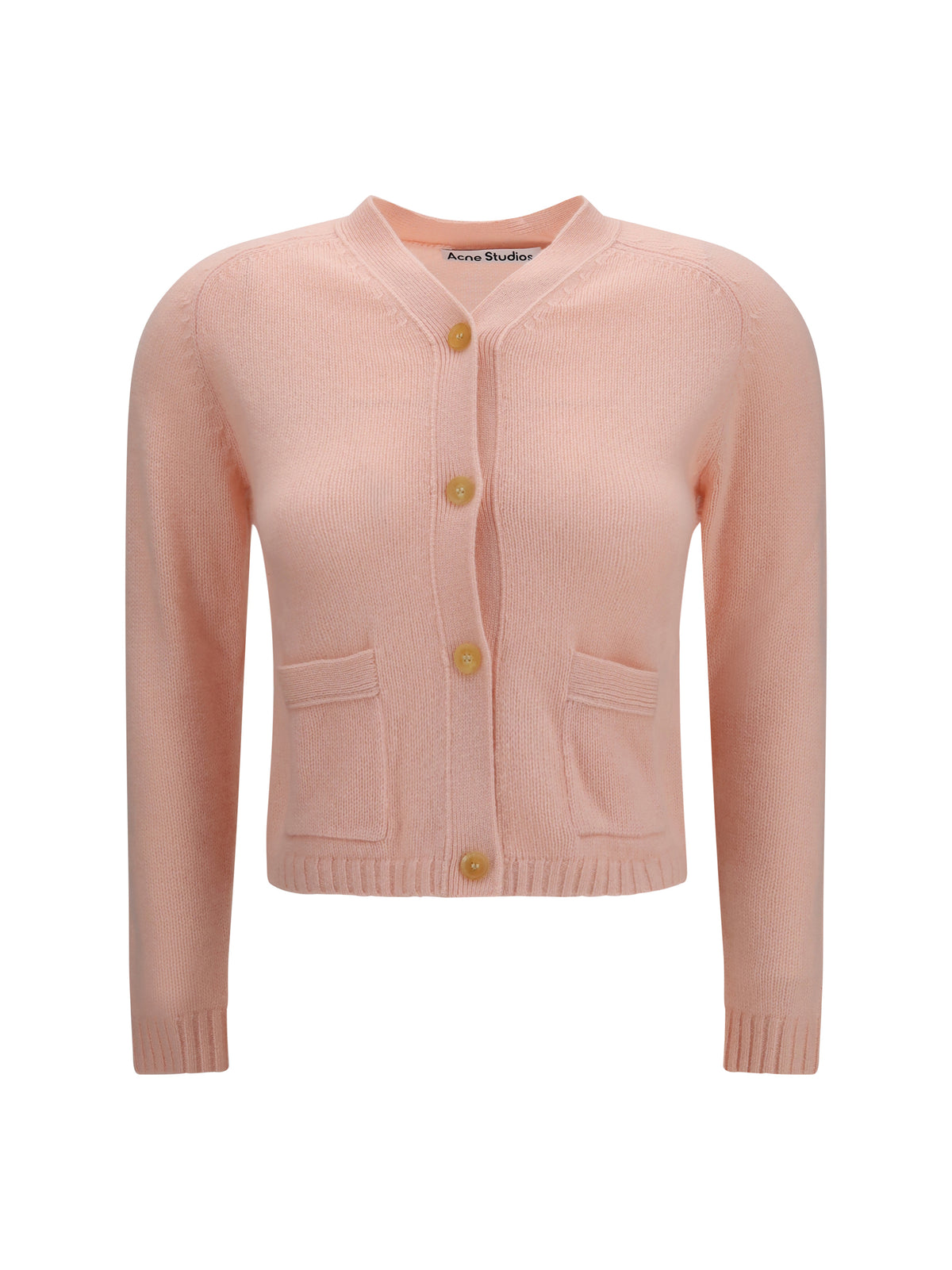 Acne Studios Cashmere V-neck Cardigan - Light Rose Pink