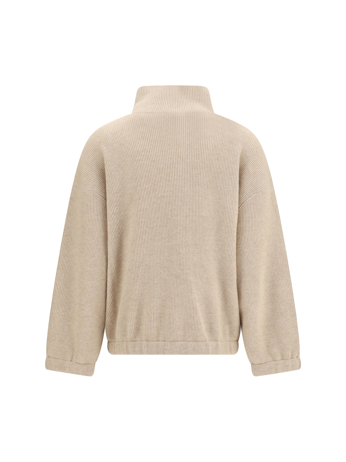 Brunello Cucinelli Cashmere half-zip Sweater - Camel