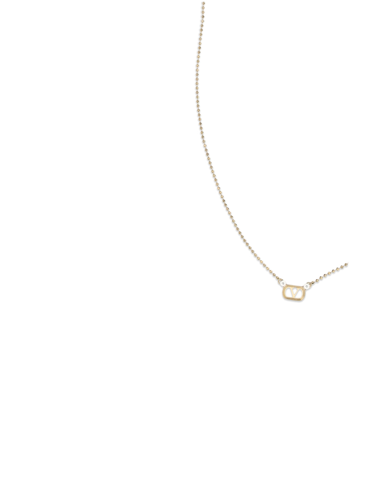 Valentino Garavani Ovalette Necklace with Swarovsky® crystals - Gold/Crystal
