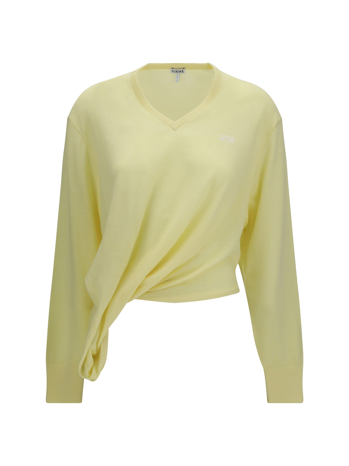 Loewe Wool Sweater with logo - Light Yellow