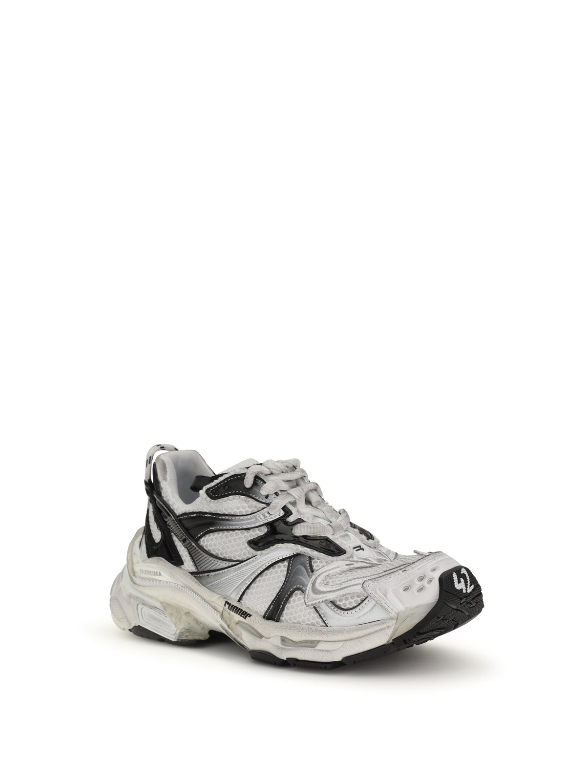 Balenciaga Runner 2 Sneakers - White / Black