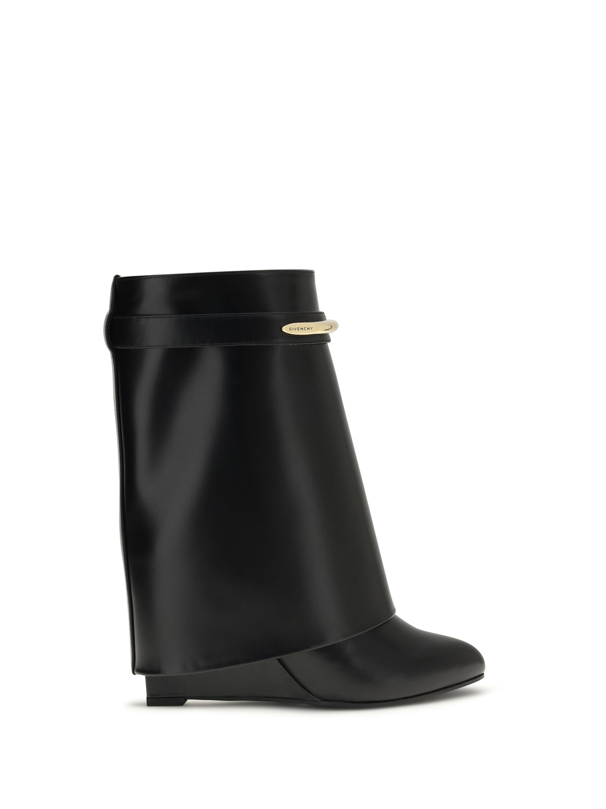 Givenchy Leather Shark Ankle Boots - Black