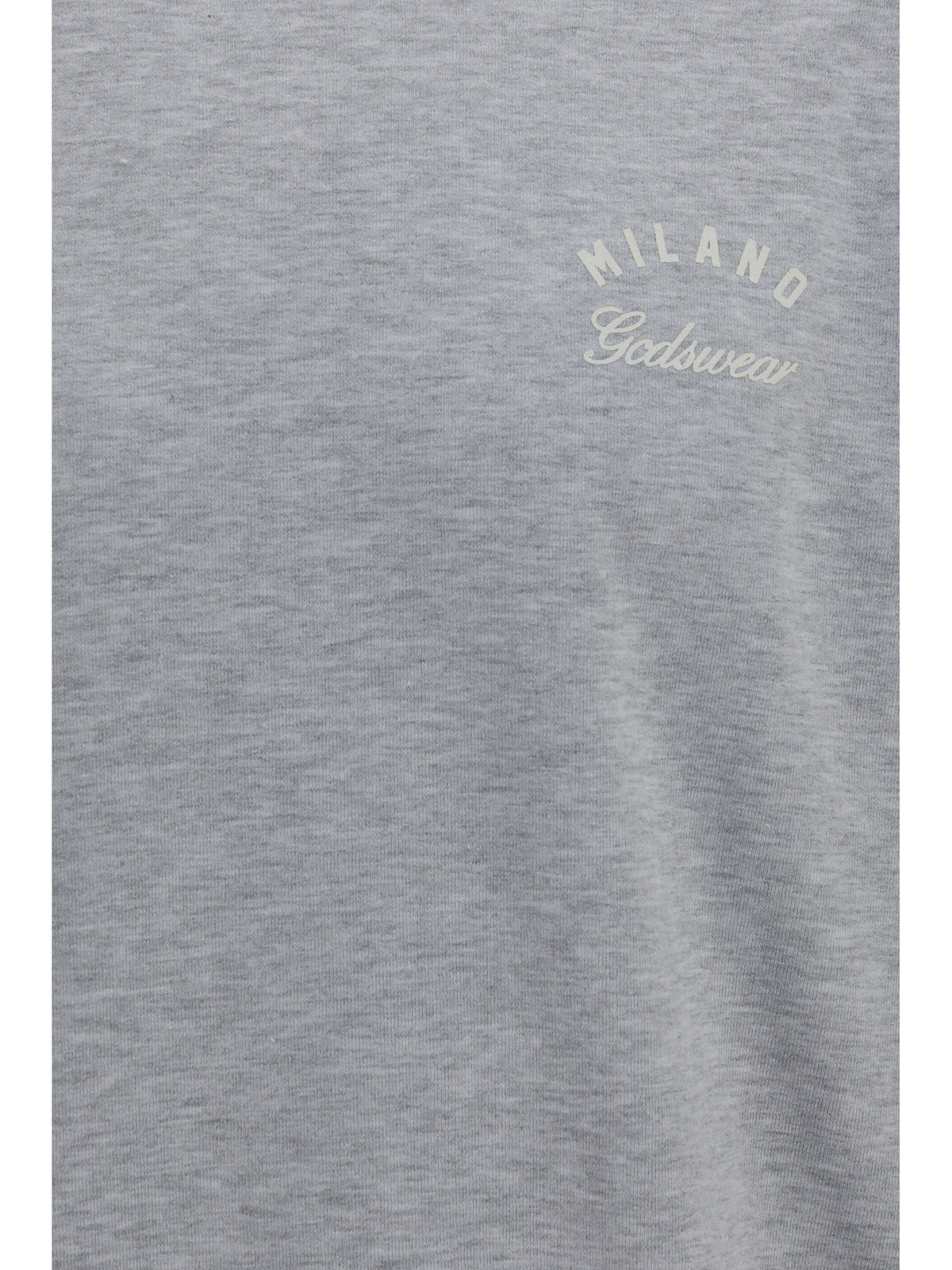 GCDS Crewneck Sweatshirt with back logo - Vapor Grey/Pink