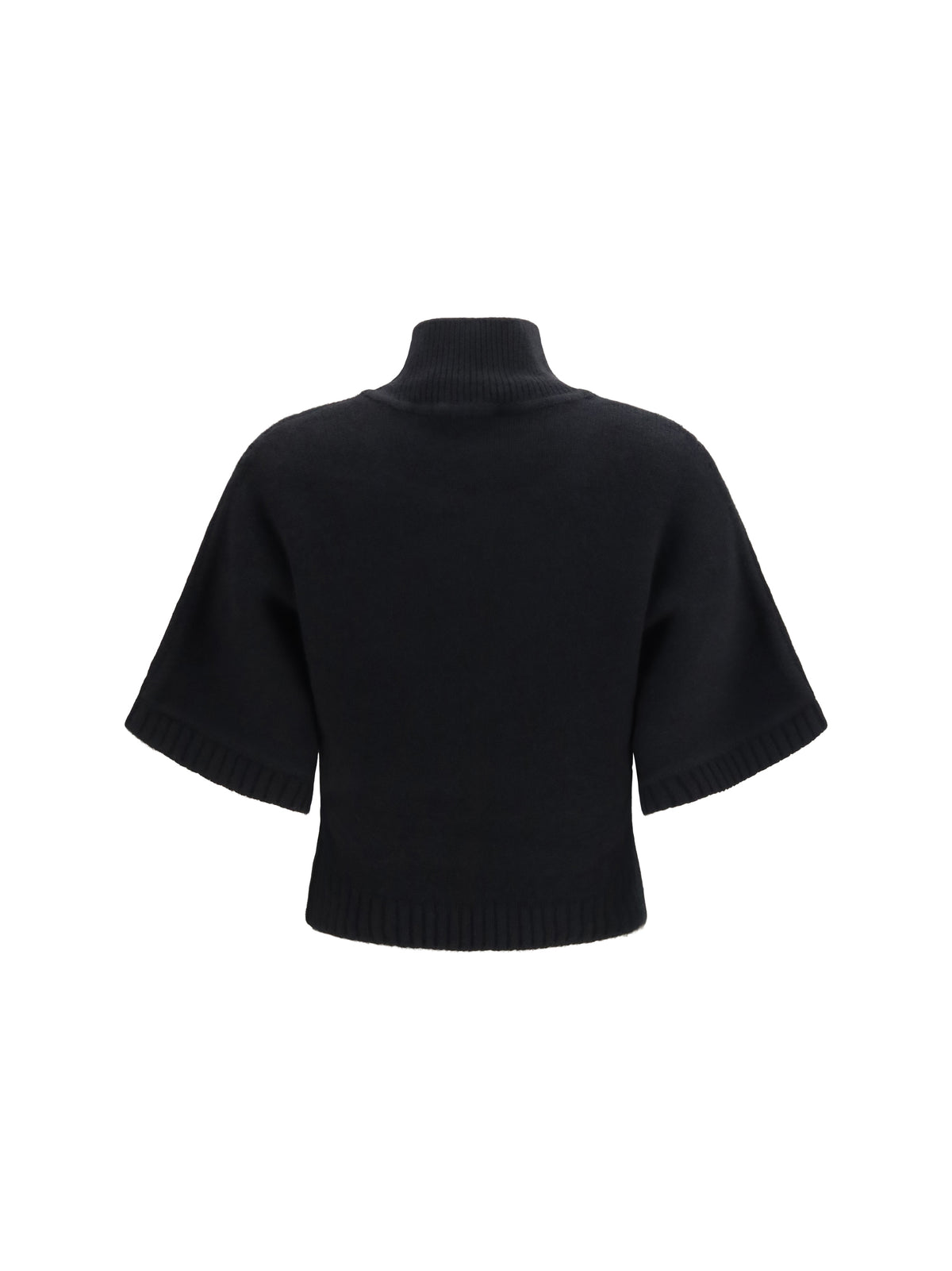Alaïa Cropped cashmere turtleneck Sweater - Noir Alaia