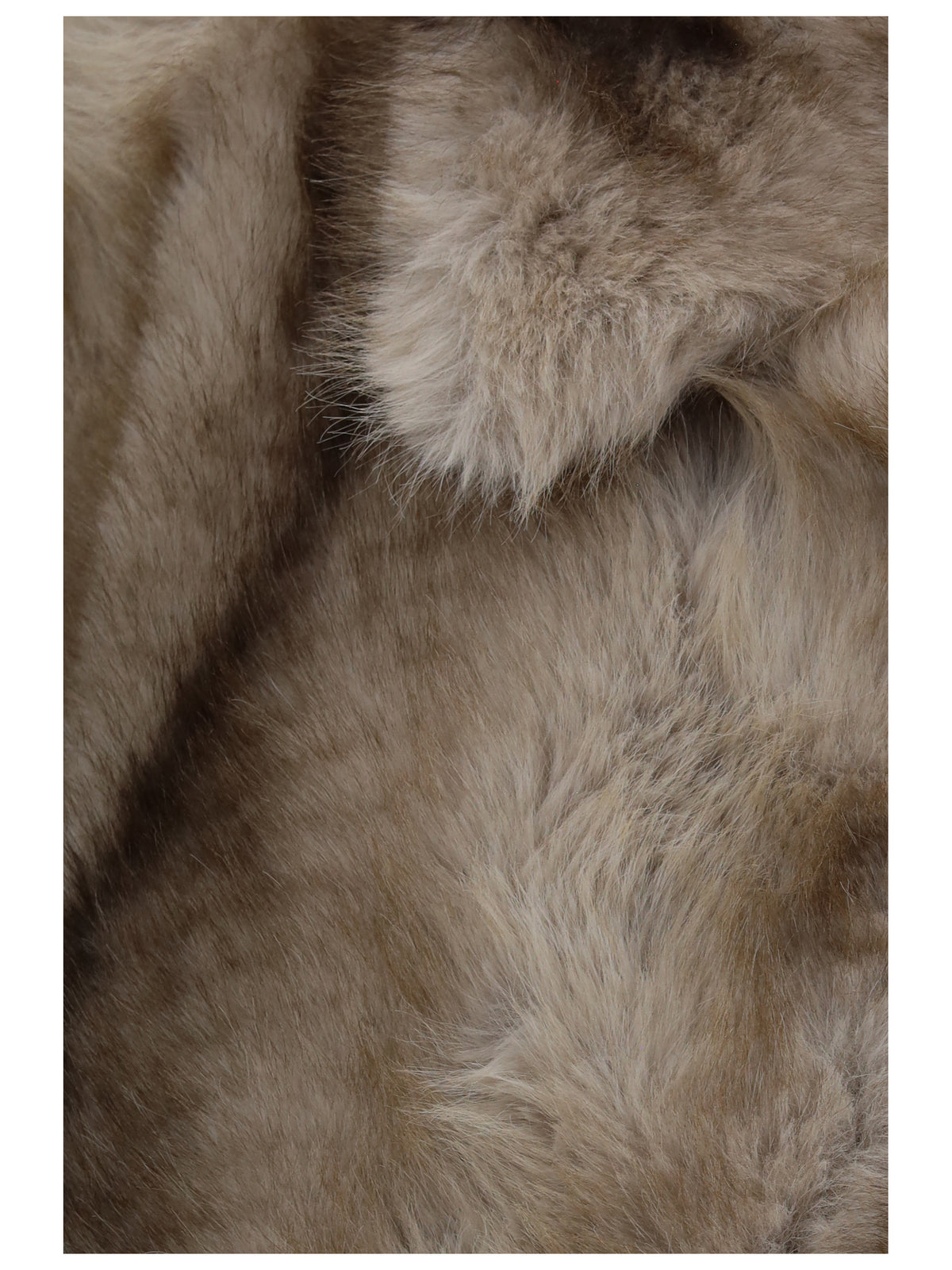 Max Mara Sportmax Quantum short faux fur Jacket - Grey Striped Grey Midium
